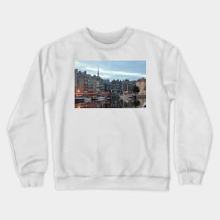 A View of Honfleur, France Crewneck Sweatshirt